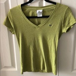 Lacoste V neck tee shirt